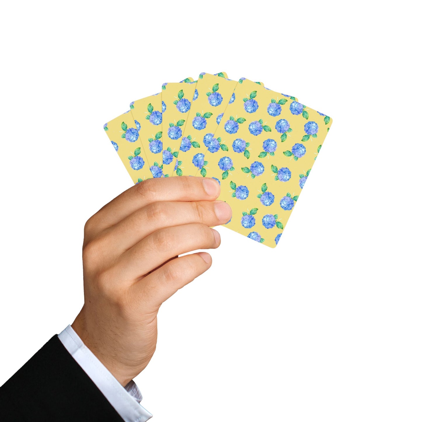 Hydrangea Poker Playing Cards – Floral Poker Deck for Card Nights & Gifts