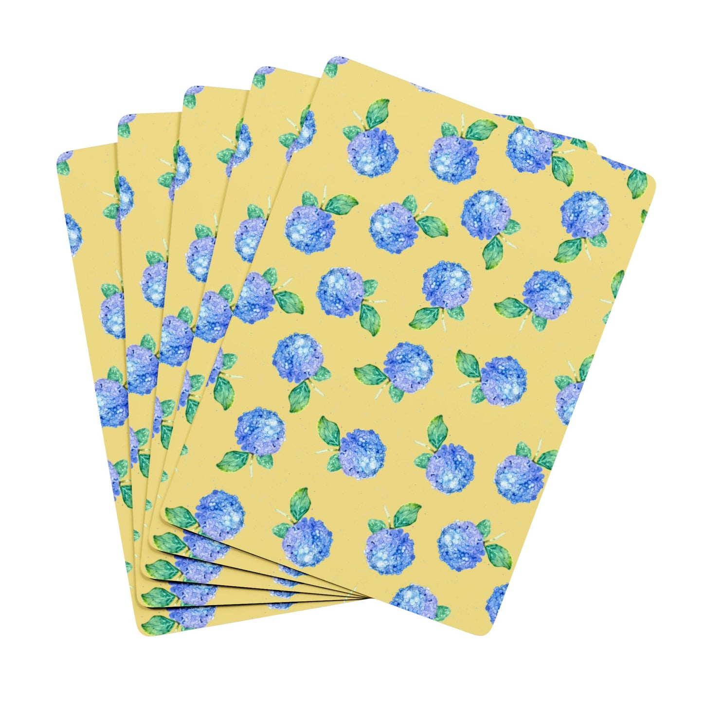 Hydrangea Poker Playing Cards – Floral Poker Deck for Card Nights & Gifts