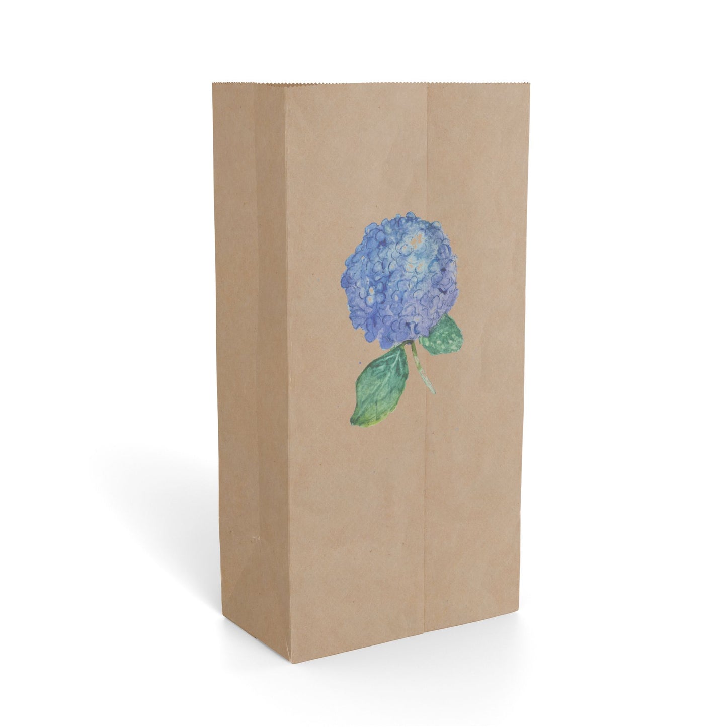 Hydrangea Watercolor Paper Gift Bag — Floral Gift Bag for Weddings, Mother’s Day & Spring