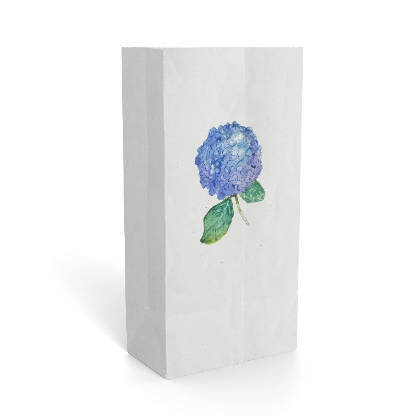 Hydrangea Watercolor Paper Gift Bag — Floral Gift Bag for Weddings, Mother’s Day & Spring
